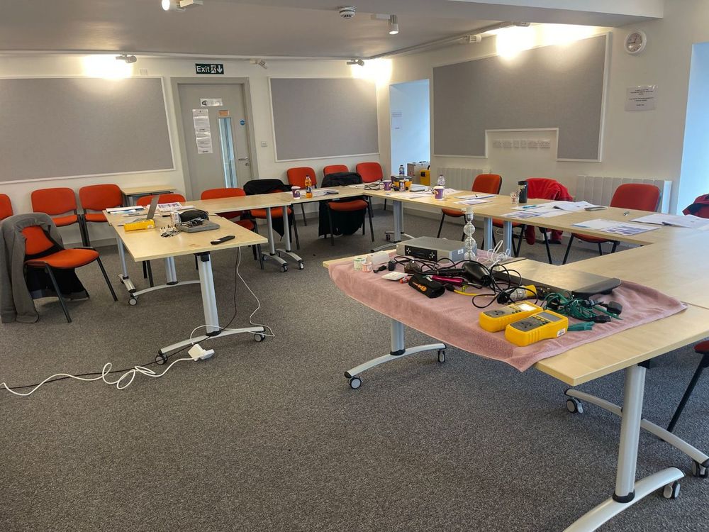 Inside the Exeter PAT testing training room